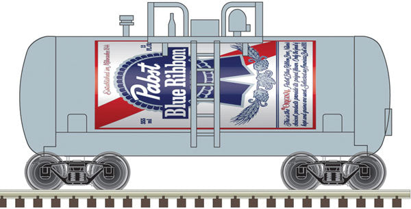 Atlas Beer Can Tank Car - Ready to Run -- Primo 1901 (yellow, blue, red) - ATL50005639