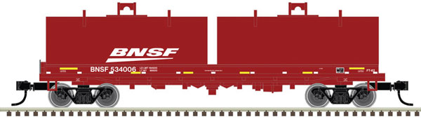 Atlas Cushion Coil Car with Round Hoods - Ready to Run - Master(R) -- BNSF Railway #534158 (Boxcar Red, white; Wedge Logo) - ATL50005708
