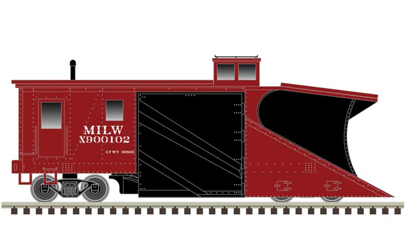 Atlas Russell Snow Plow - Ready to Run - Master(R) -- Milwaukee Road X900102 (red, black) - ATL50005873