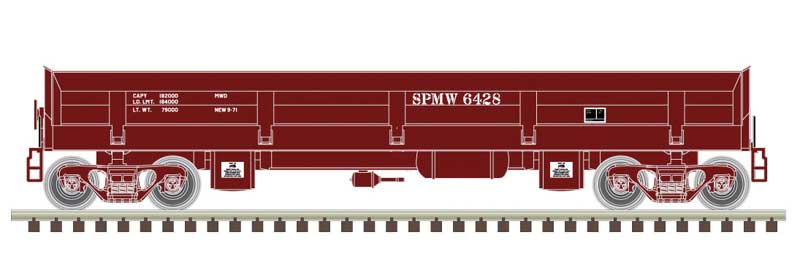 Atlas N Difco Side-Dump Car - Ready-to-Run - Master(R) -- Southern Pacific 6408 (Boxcar Red)