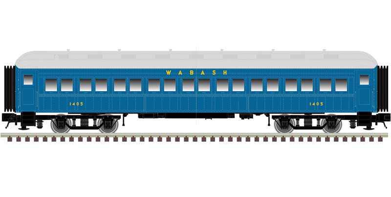 Atlas N ACF Heavyweight 60' Coach - Ready to Run -- Wabash #1401 (blue, gray) - ATL50006249