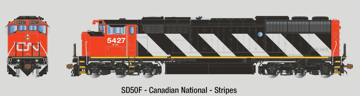 Aurora Miniatures HO GMDD SD50F CN (Stripes) 5427 DCC / Sound