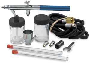 Badger Airbrush Professional Set, Fine, Medium & Large Heads in elegant storage case - BAD1505