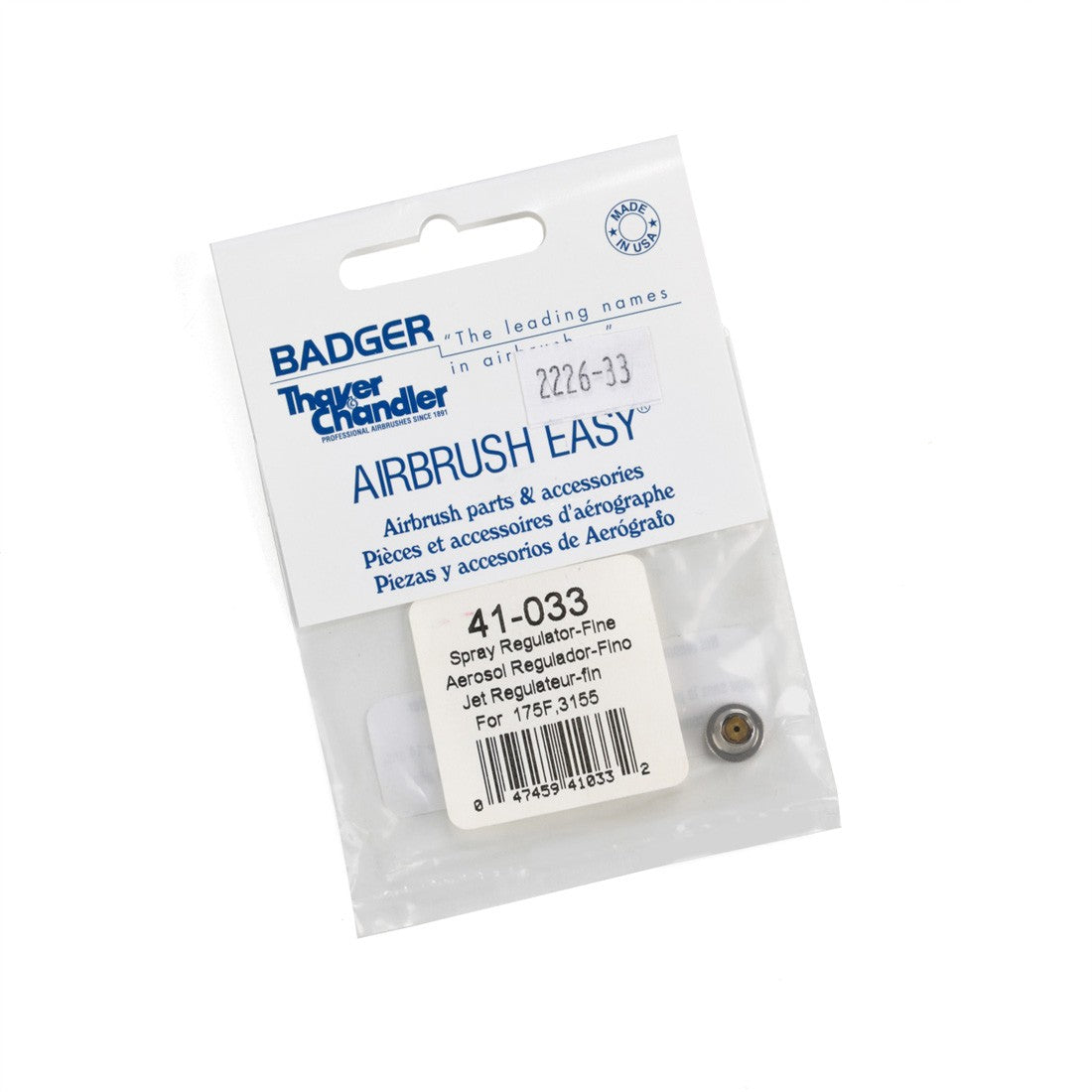 Badger Airbrush P.P.S. 105, 105-2XR, 155, 200NH, 360, 3155 Detail Spray Regulator - 175 (Fine) - BAD41033