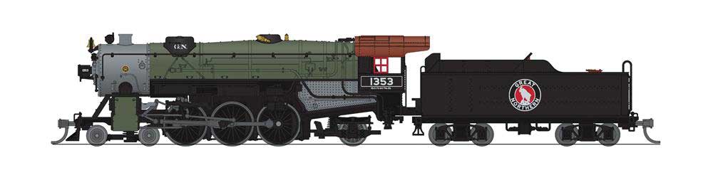 Broadway Limited N, 4-6-2 Heavy Pacific Glacier Green Prgn4 GN 1353 - BLI6933