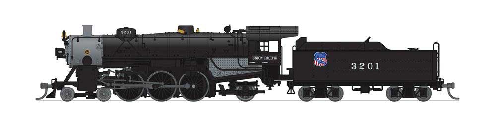 Broadway Limited N, 4-6-2, Light Pacific, Overland, Paragon4 UP3202 - BLI6951