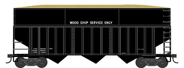 Bowser BOW42614 70 Ton Wood Chipper Car, Ready to Run, HO - BOW42614
