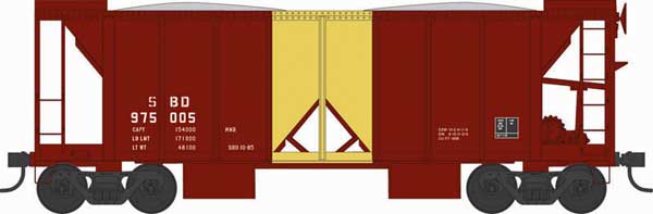 Bowser HO 70-Ton 2-Bay Ballast Car, SBD #975005 - BOW43125
