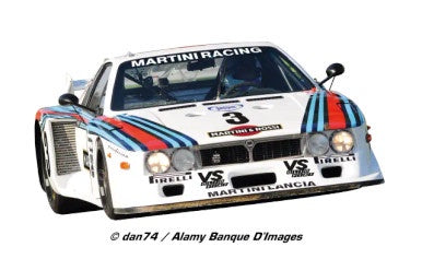 Carrera Evolution 1:32 Slot Car - Lancia Beta Montecarlo Turbo "Martini Racing, No.8", 1981 - CAR27734