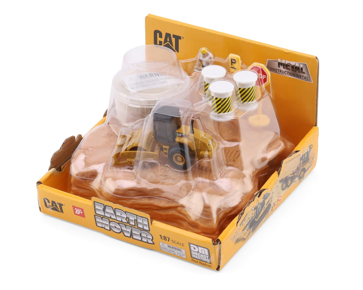 Diecast Masters Earth Mover 1/87 Cat® CS56 Padfoot Roller Playset