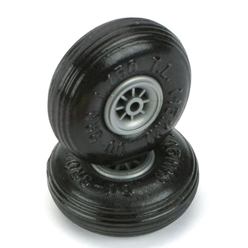 Dubro Treaded Lite Wheels (2), 1-3/4" - DUB175TL