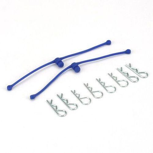 Dubro 2249 Body Klip Retainers, Blue (2) - DUB2249
