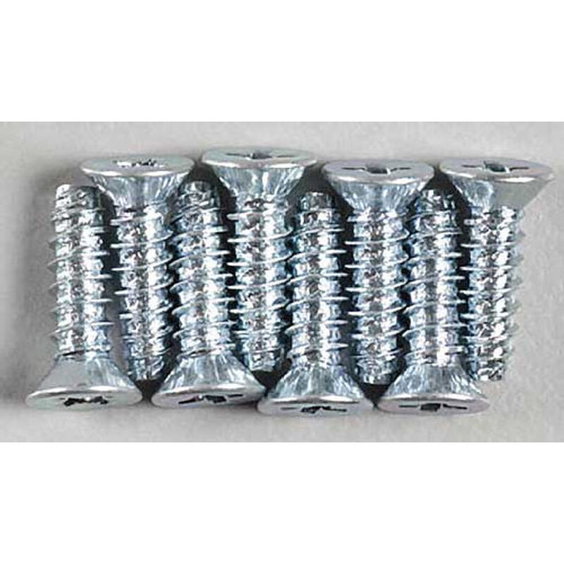 Dubro Flat Head Self-Tap Screws, 3 x 10mm - DUB2297