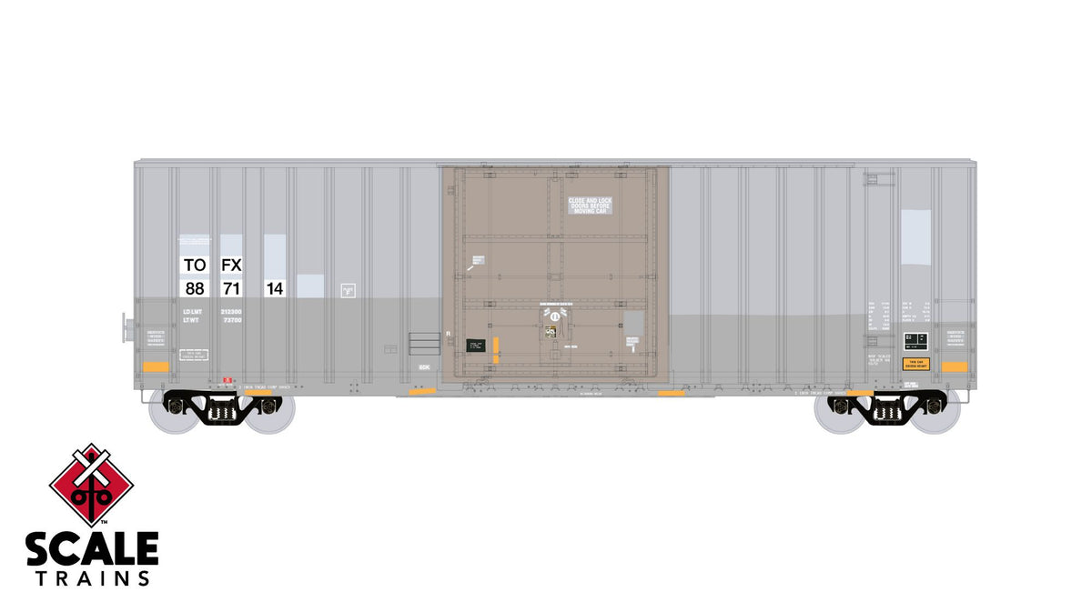 ExactRail Evolution HO Scale Gunderson 6269 High-Cube Boxcar, TOFX/ex ...