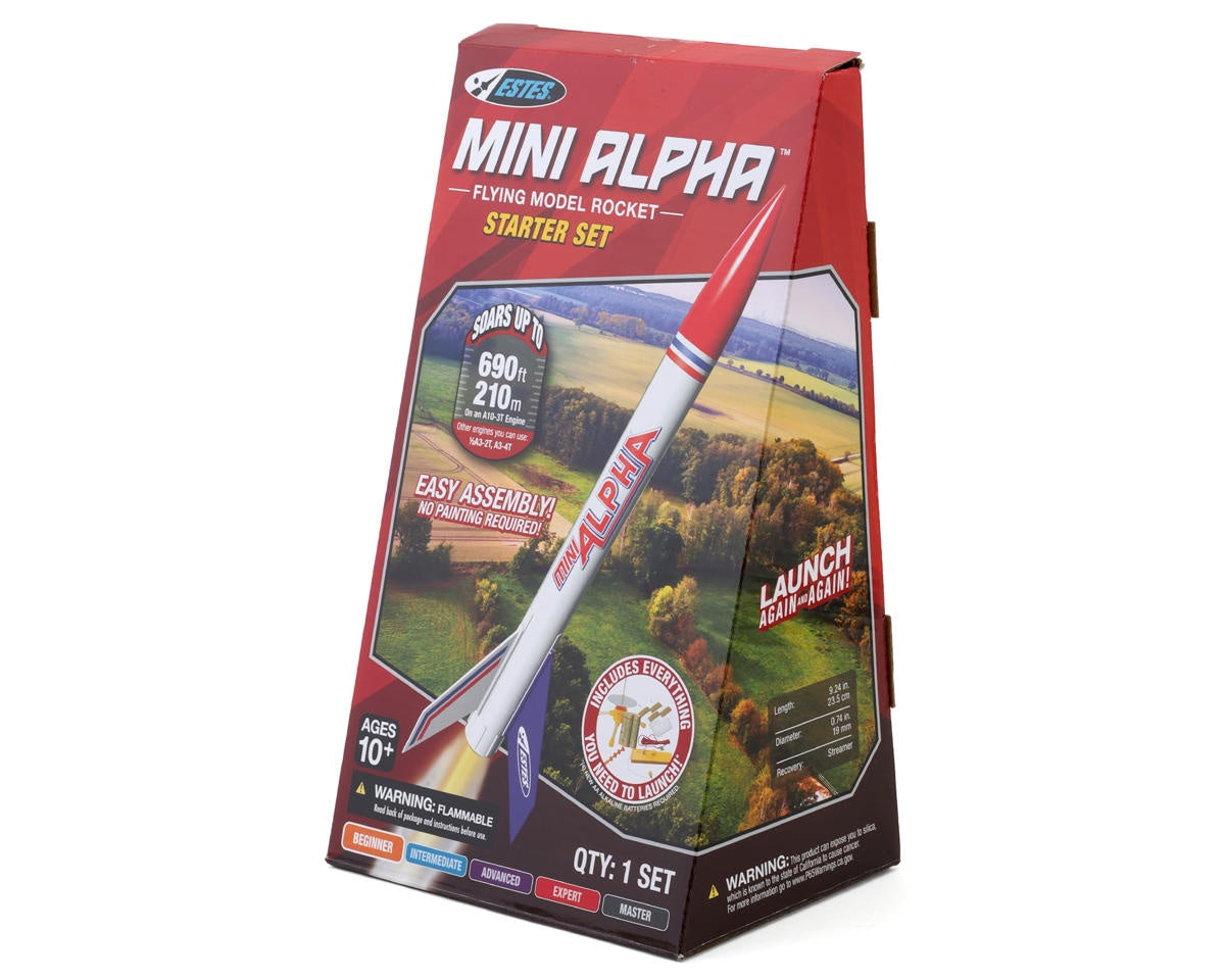 Estes Mini Alpha Flying Model Rocket Starter Set