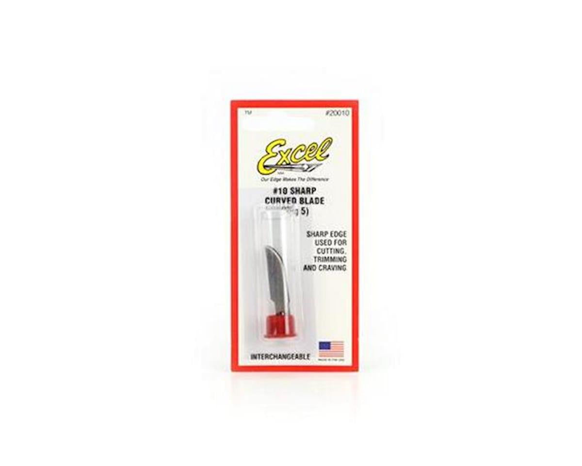 Excel #10 Sharp Curved Edge Replacement Blades (5)
