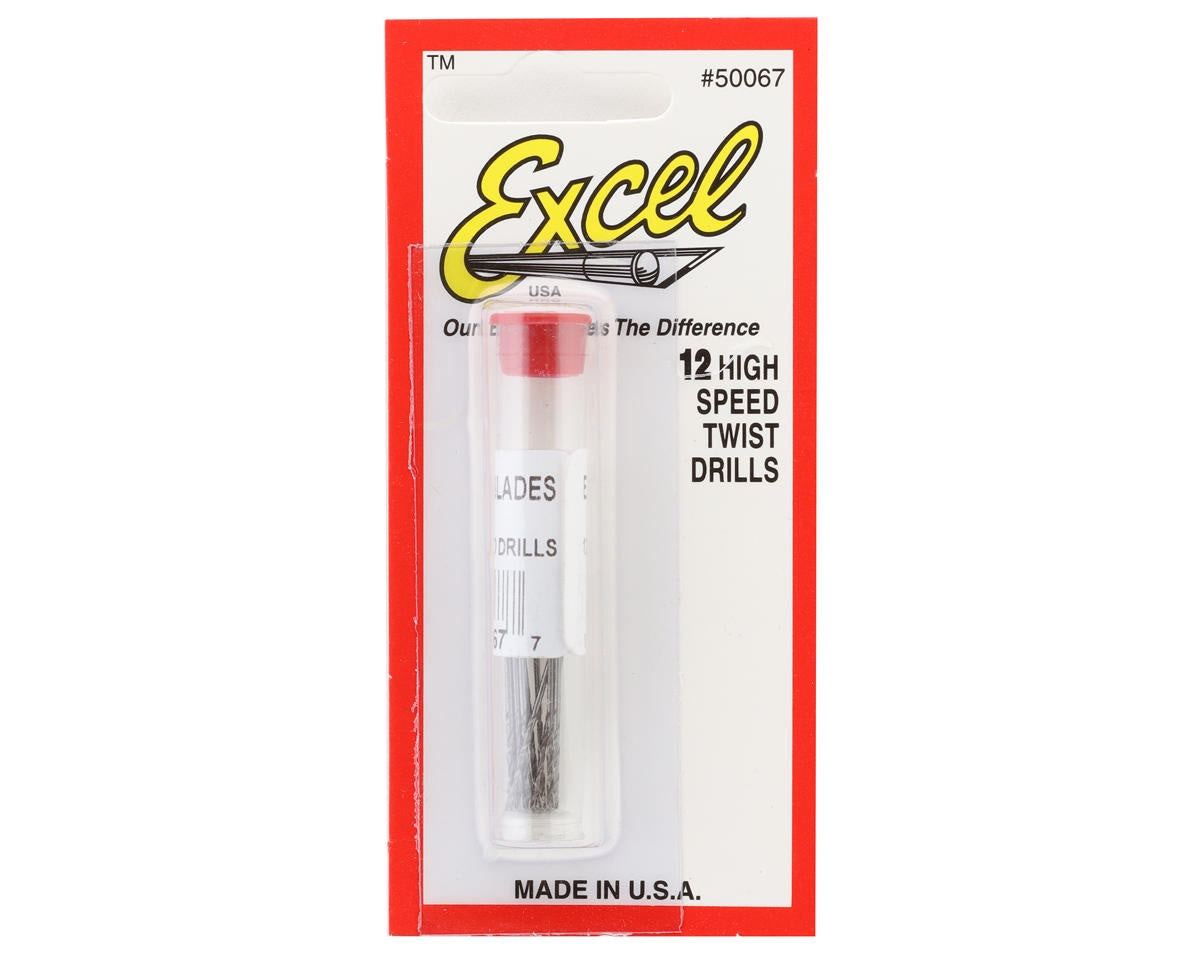 Excel High-Speed Twist Drill Bit Set (12) (#67)