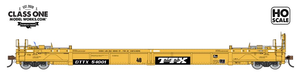 Class One Modelworks TWF10 - STAND-ALONE WELL CAR - TRAILER TRAIN - DTTX 54074 - FC00103