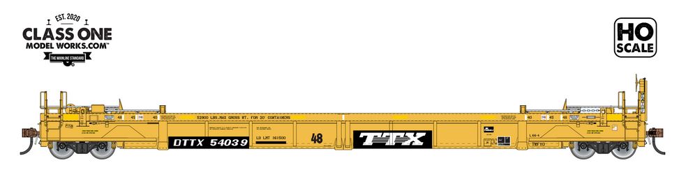 Class One Modelworks TWF10 - STAND-ALONE WELL CAR - TRAILER TRAIN - DTTX 54041 - FC00106