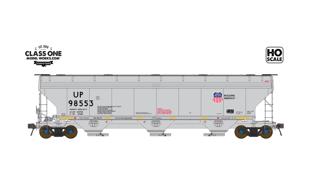 Class One Model Works ARI 5200 Hopper - UNION PACIFIC - UP # 98561