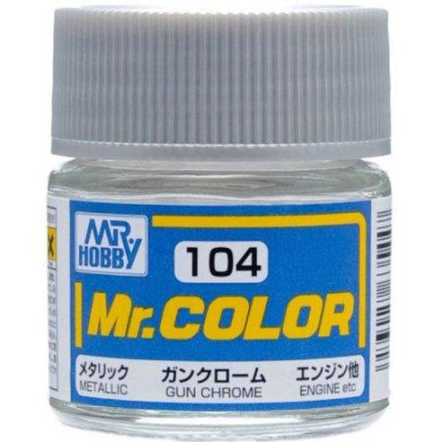 Mr Hobby Paint METALLIC GLOSS GUN CHROME - GUZC104