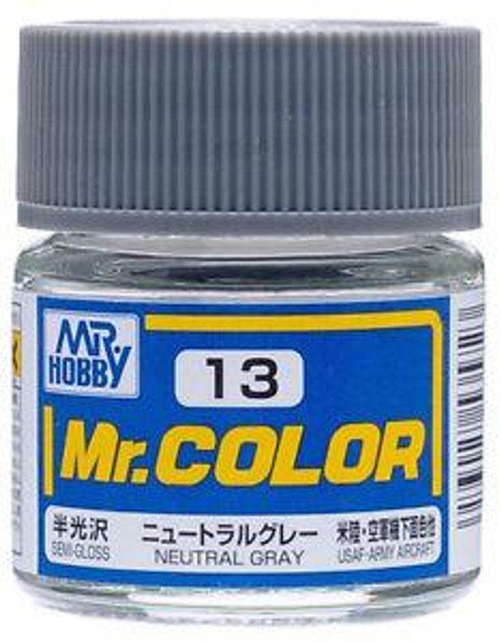 Mr Hobby Paint SEMI GLS NEUTRAL GRAY - GUZC13