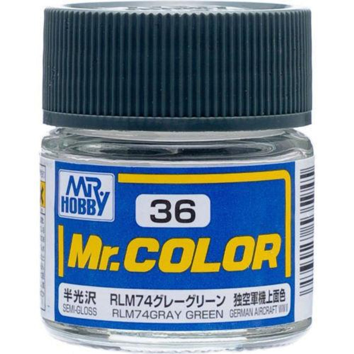 Mr Hobby Paint SEMI RLM74 GRAY GREEN - GUZC36