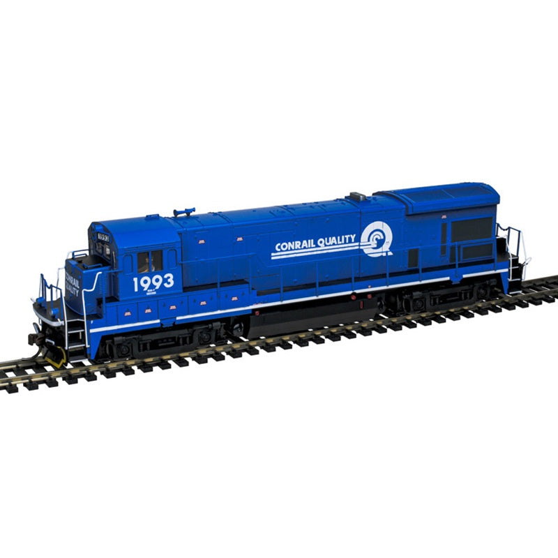 GE B23-7 Low Nose - Standard DC - Master(R) Silver -- Conrail (CR) #2005 (blue, white, Quality Logo)