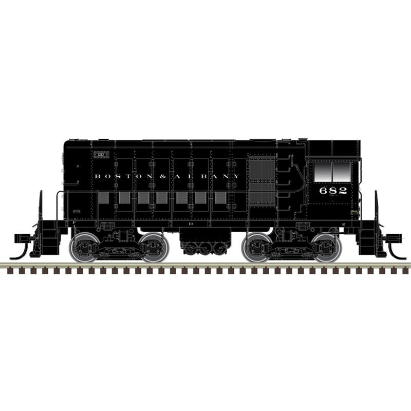 Atlas HO Alco HH660 - LokSound and DCC - Master(R) -- Boston & Albany #682 (black, white)