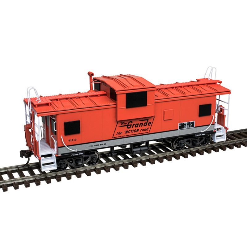 Atlas HO Extended-Vision Caboose - Ready to Run - Master(R) -- Union Pacific (UP) #1513 (DRGW Pikes Peak Historical, orange, silver)