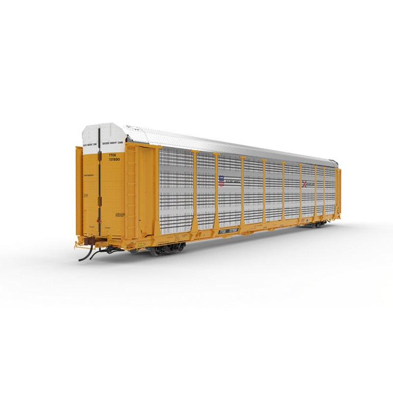 Atlas HO Trinity Hourglass Auto Rack - Ready to Run - Master(R) -- Union Pacific  #707850 (yellow, white, black)