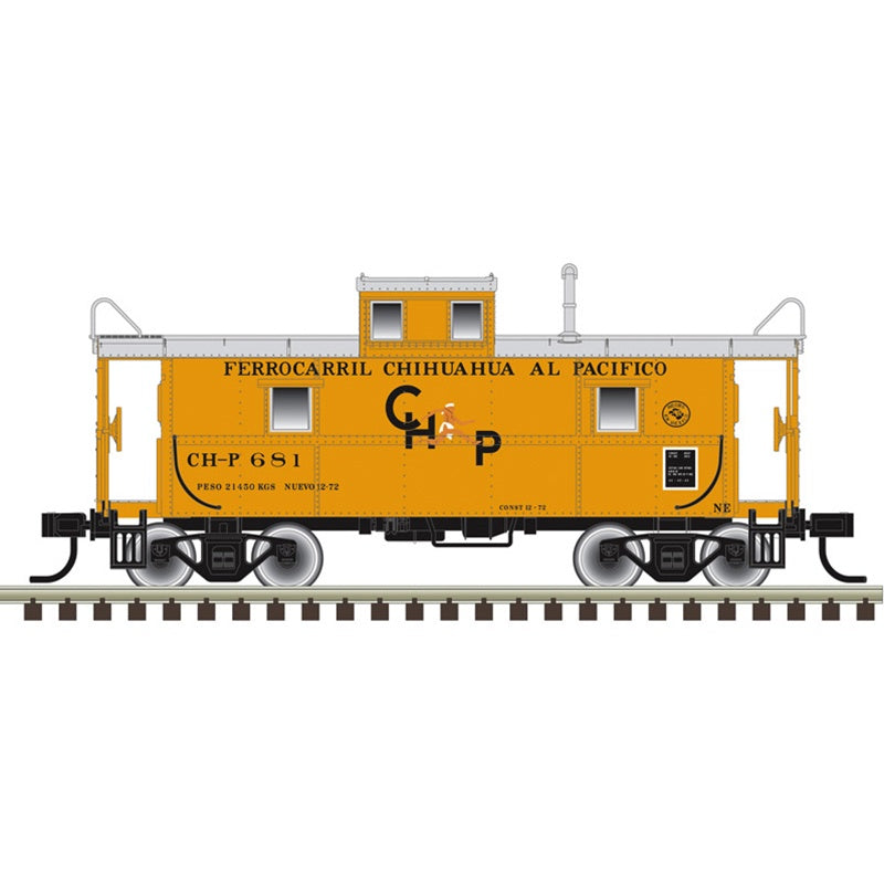 Atlas HO C&O - Style Steel Center-Cupola Caboose - Ready to Run -- Ferrocarril Chihuahua al Pacifico #684 (yellow, silver, black)
