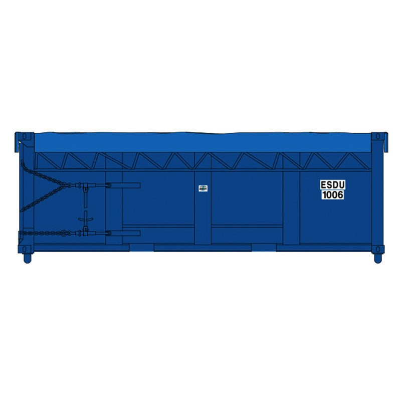 Atlas Master® HO Waste Containers (Sets of 6) - Seaport Containers LLC - ESDU #1022, 1030, 1035, 1038, 1045, 1058