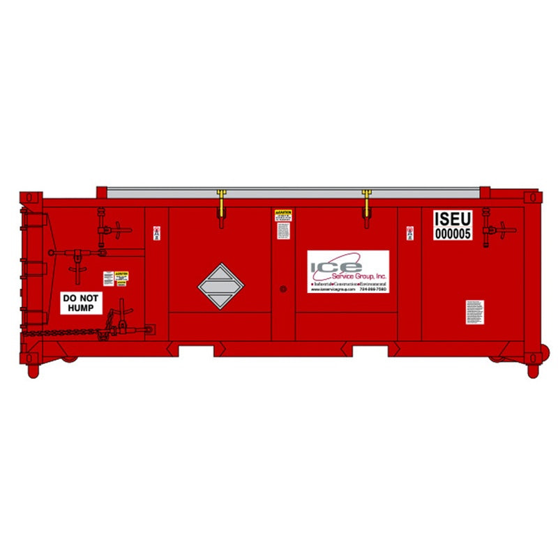 Atlas Master® HO Waste Containers (Sets of 6) - ICE Service Group -ISEU #000019, 000034, 000046, 000050, 000079, 000092