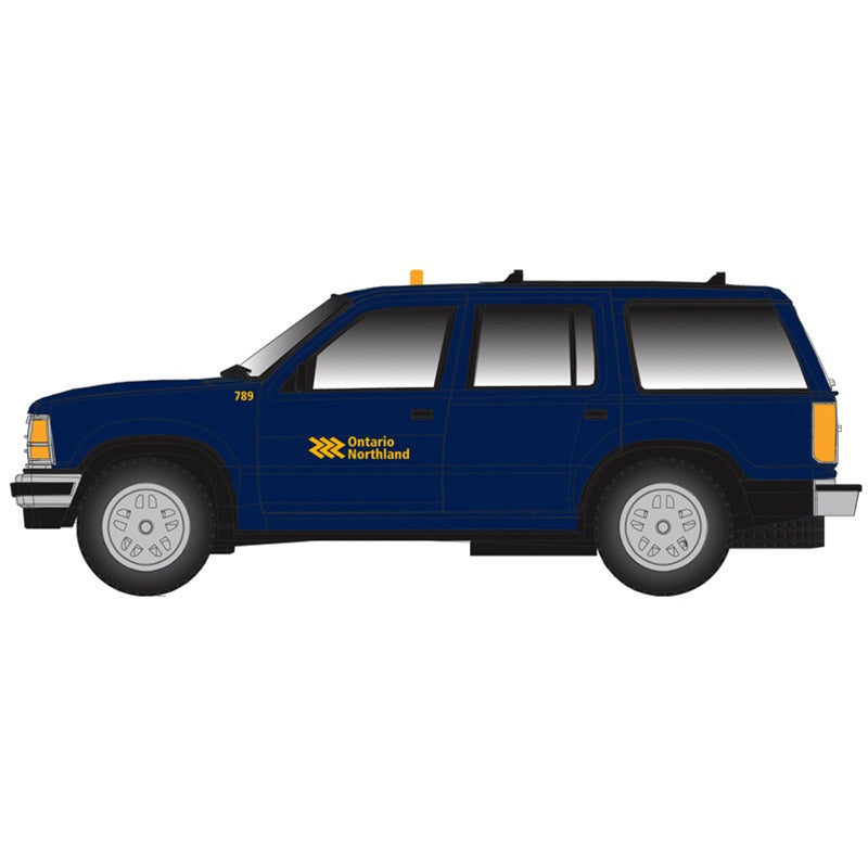 Atlas HO 1993 Ford(R) Explorer - Assembled -- Ontario Northland (ONT) (blue, yellow)