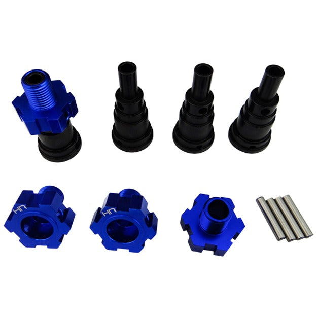 Hot Racing CNC #45 STEEL WHEEL AXLE CONVERSION - HRASXMX39X06