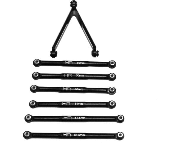 Hot Racing Aluminum Link Set for LWB (133.7mm) Scx 24 - HRASXTF133J01