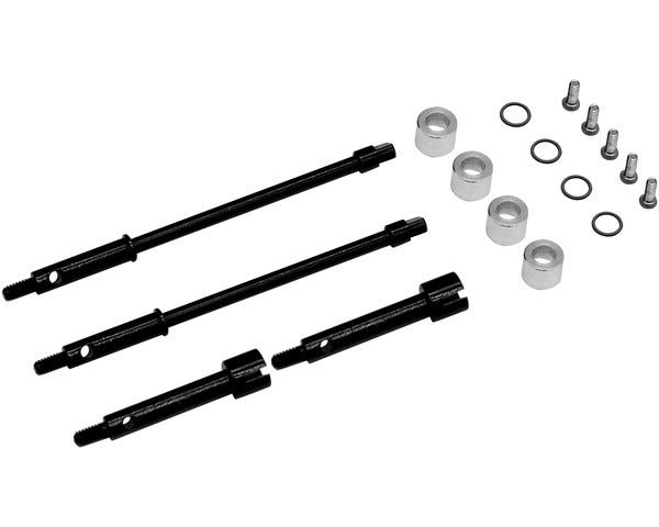 Hot Racing 4MM Steel Drive Stub Axles SCX24 - HRASXTF39W04