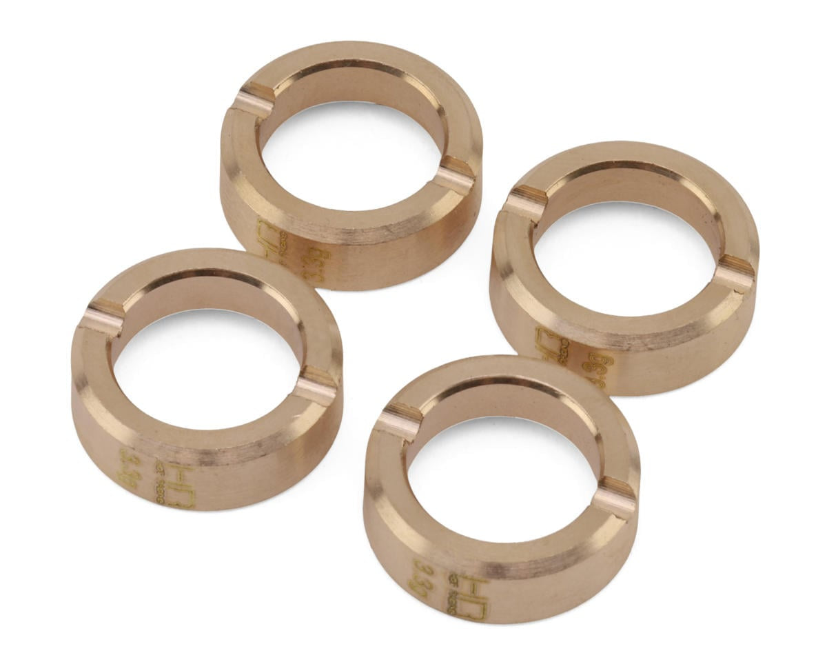 Hot Racing Axial SCX30 Brass Wheel Weights (4) (3.3g ea)