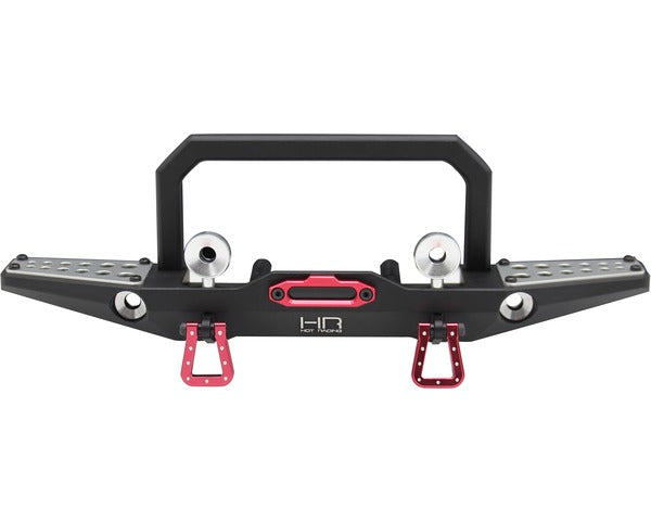 Hot Racing Alum Front bumper Winch Mount Light Buckets: TRX-4 - HRATRXF03EMR01