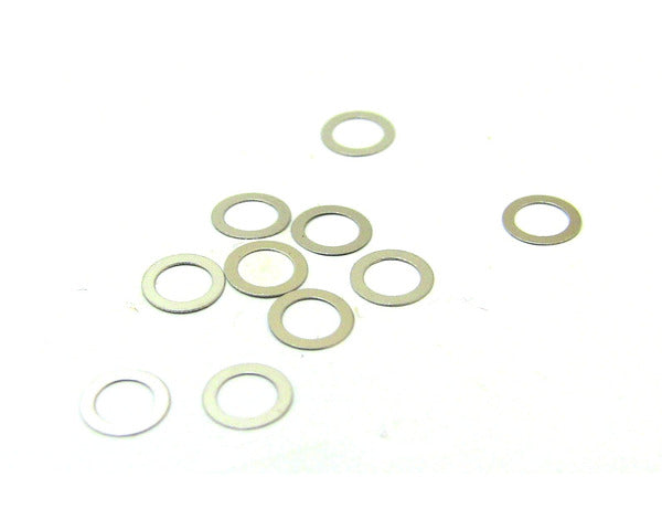 Hot Racing Steel Shims, 3x4.4x0.1mm, (10pcs) - HRAW3X