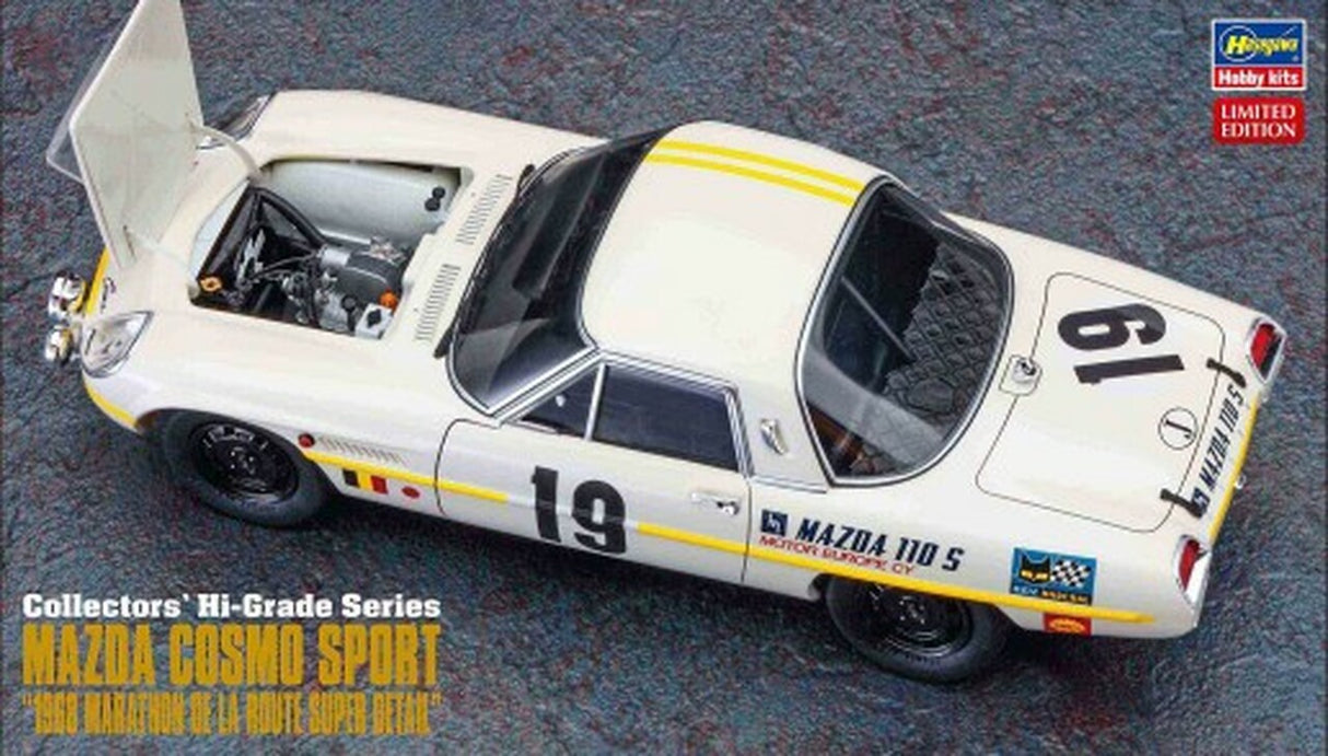 Hasegawa 1/24 MAZDA COSMO SPORT 1968 MARATHON DE LA ROUTE RACER CAR - HSG51050