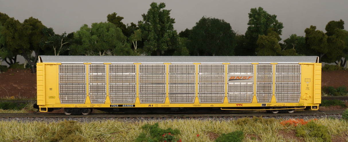 Intermounain Railway N Bi-Level Auto Rack - BNSF New Image - Small Logo - TTGX Flat Car - IMR194107