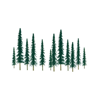 JTT Minature Tree - SUPER SCENIC TREES: CONIFER 6" to 10" SCENIC O-scale, 12/pk - JTT92012