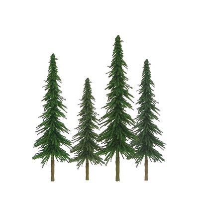 JTT Minature Tree - Spruce Trees -- 1 to 2" 2.5 to 5.1cm pkg(55) - JTT92025