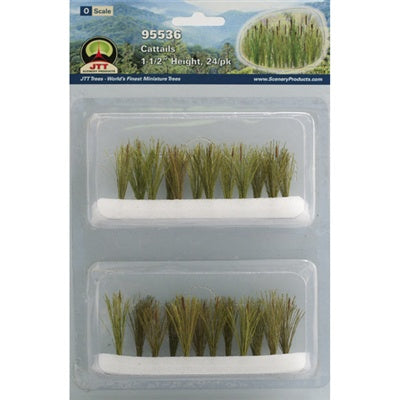 JTT Minature Tree - Cattails -- 1-1/2" 3.8cm Tall pkg(24) - JTT95536