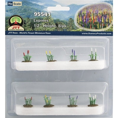 JTT Miniature Tree Lupines -- 1/2" 1.3cm Tall pkg(8) - JTT95541