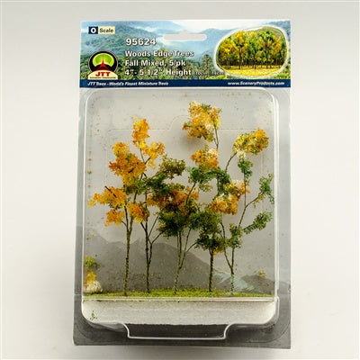 JTT Minature Tree - Woods Edge Trees -- Mixed Fall 4 to 5-1/2" pkg(5) - JTT95624