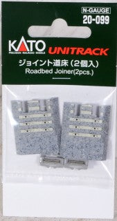 Kato N-Scale Roadbed Joiners -- Interface for Unitrack and Conventional Track on Cork Roadbed pkg(2)