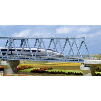 Kato N 248mm 9-3/4" Double Track Truss Bridge, Lt Blue - KAT20436